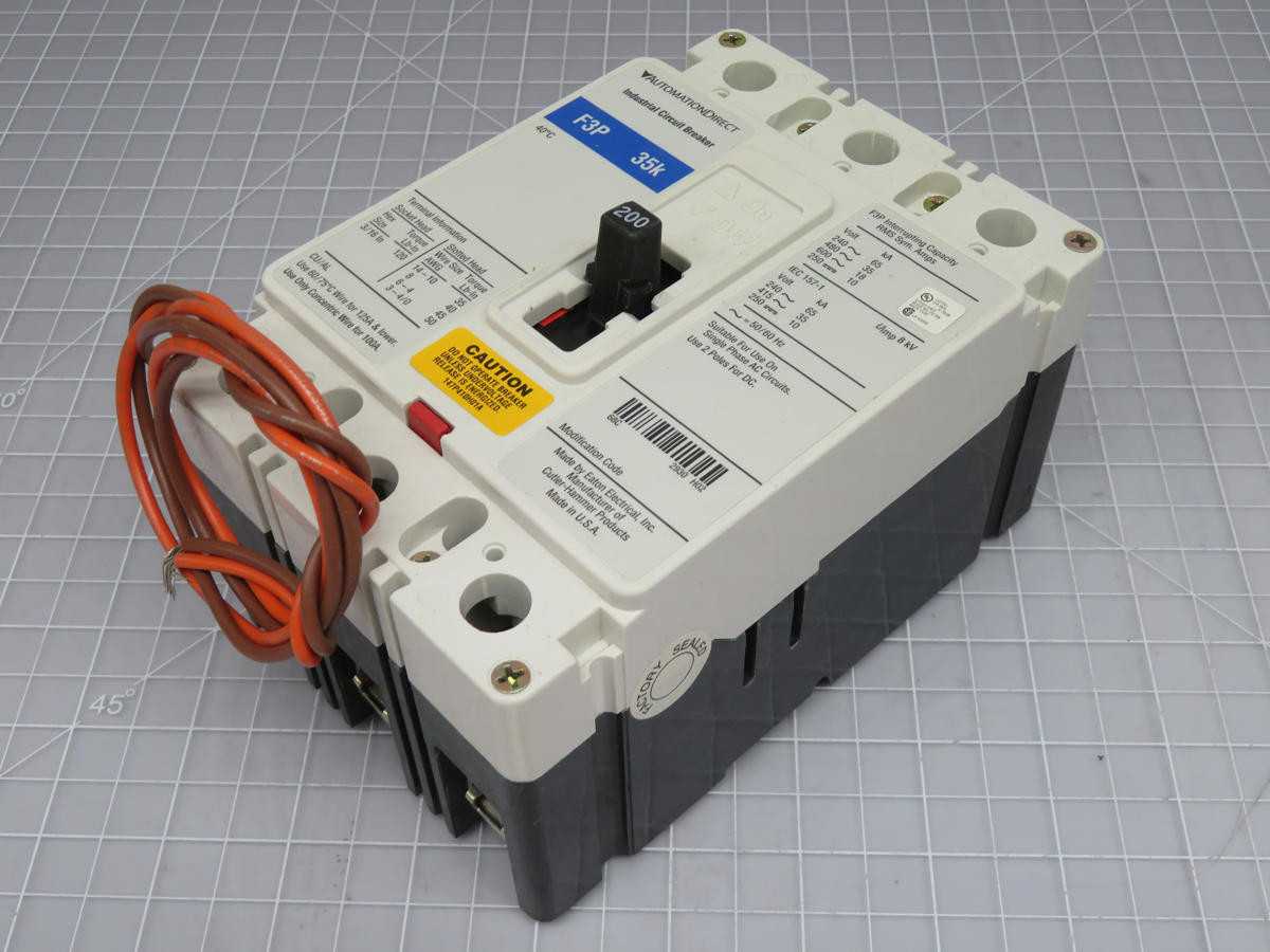 AUTOMATION DIRECT F3P-200-UVAC INDUSTRIAL CIRCUIT BREAKER T199117 - AUTOMATION & CONTROLS