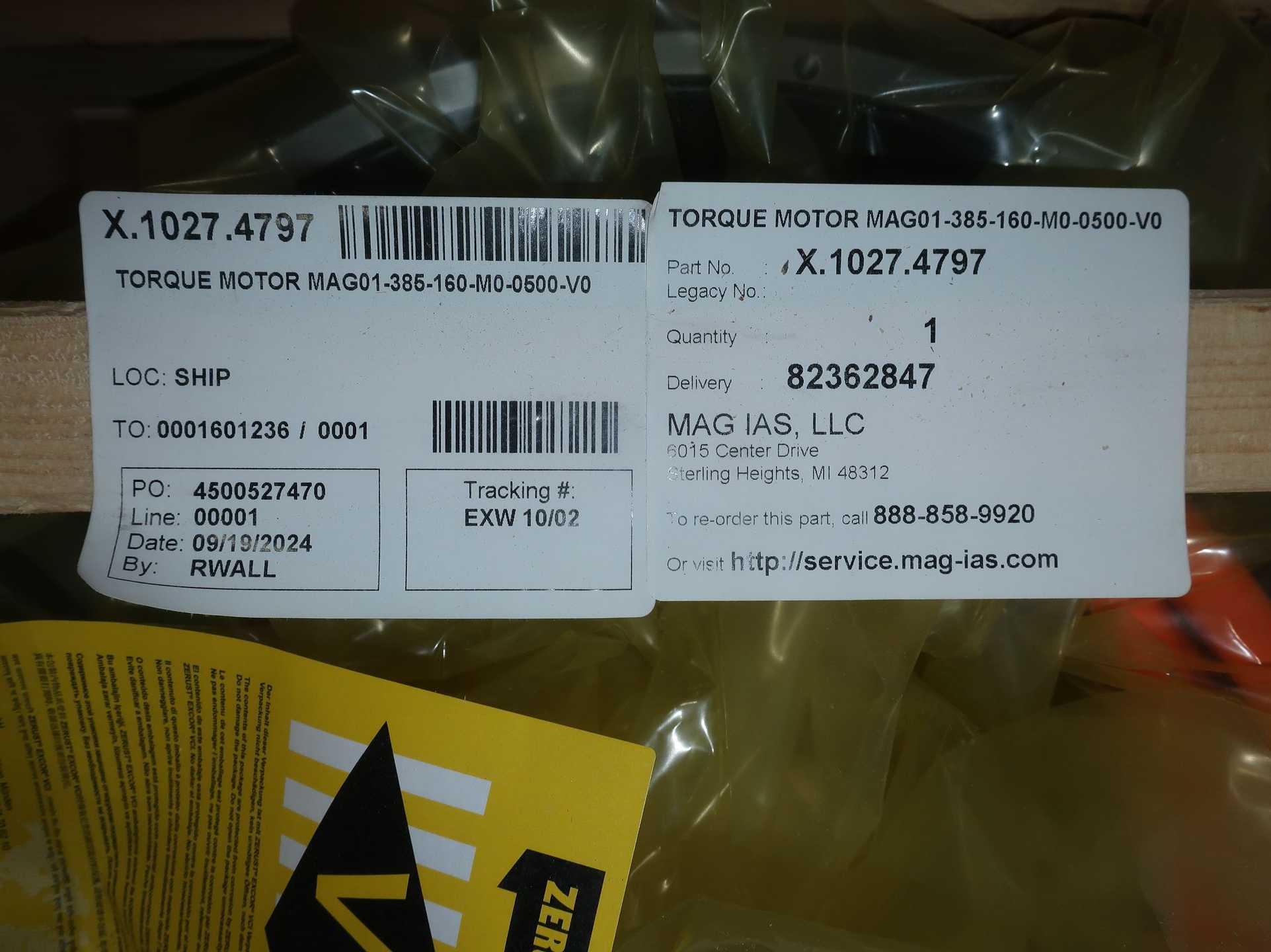 LOT OF 2 TORQUE MOTORS - POWER TRANSMISSION