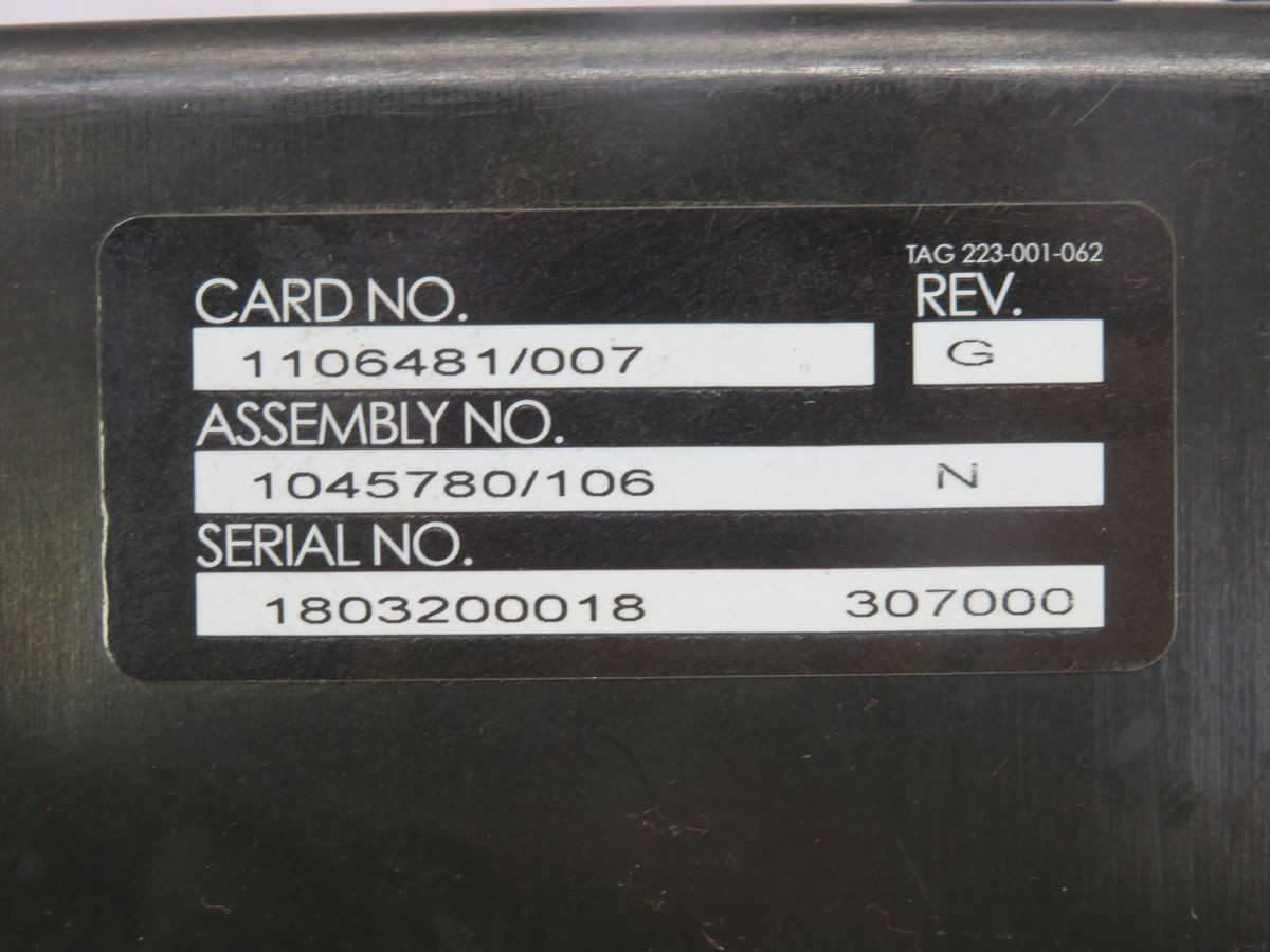 RAYMOND 1045780/106 CONTROLLER ASSEMBLY T257702 - PLC MODULES