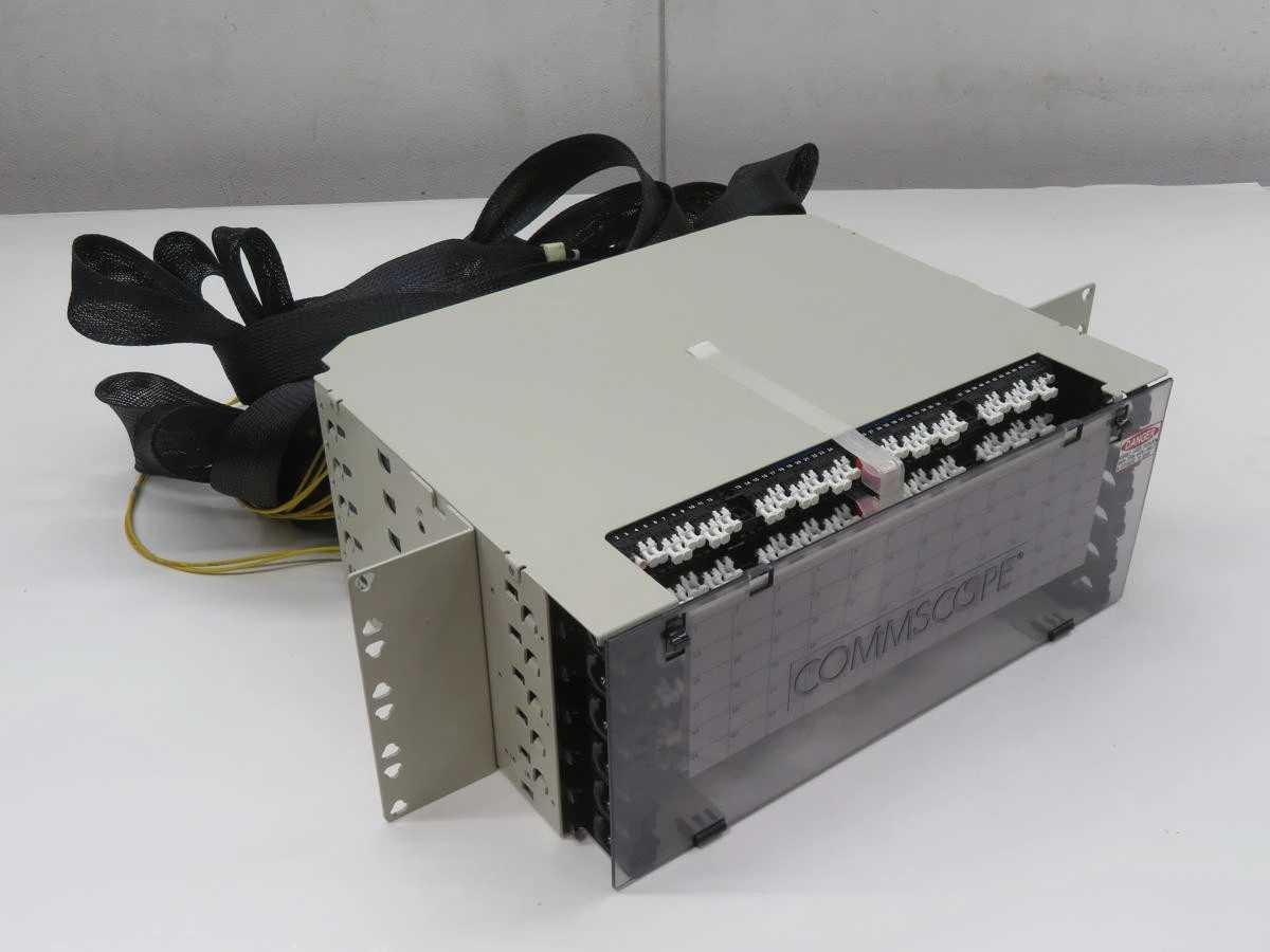 Commscope RCP-4KBPU702325B Rapidfiber® Termination Panel, 288-Position 4RU, Singlemode - FIBER OPTIC CABLE