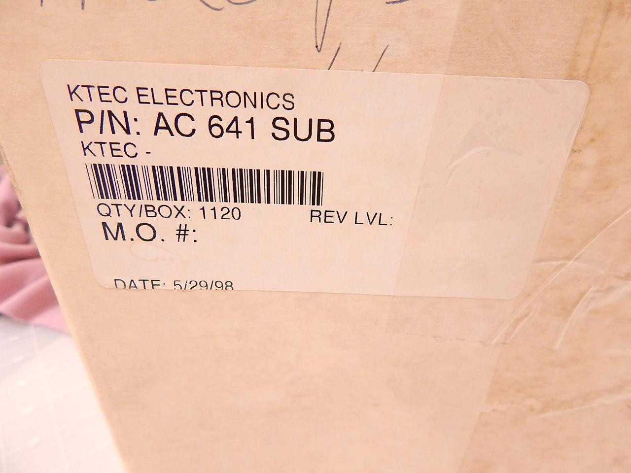 LOT OF 1120 KTEC ELECTRONICS AC 641 SUB AC-641 RIBBON CABLE 300 V 105 IN AWM 2651 VW-1/LL50890 T8466 - RIBBON CABLE