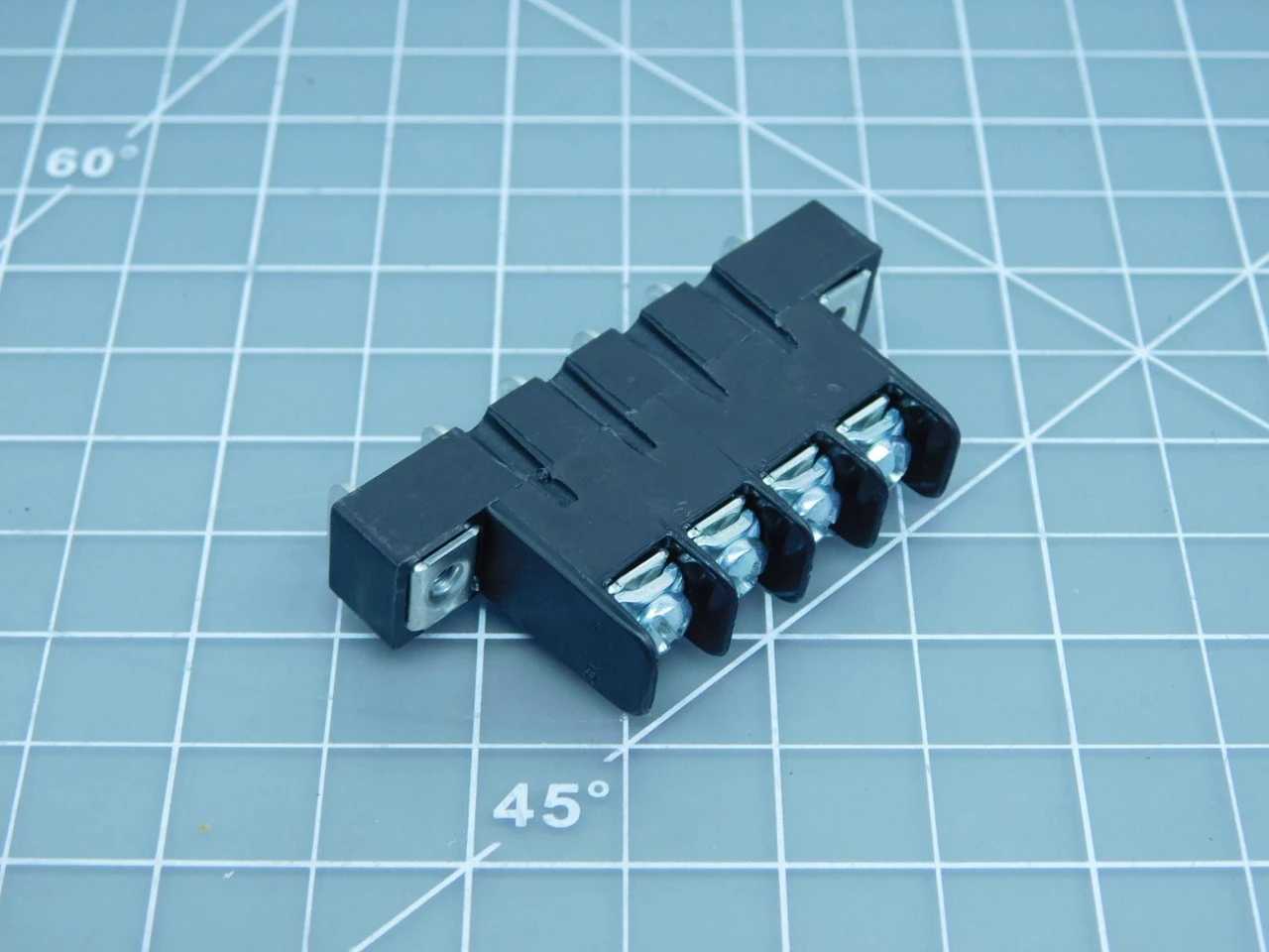 LOT OF 150 MOLEX 0387291654 BARRIER TERMINAL BLOCKS SR BTS PC RA 4P GRND MTG T153139 - TERMINAL BLOCKS