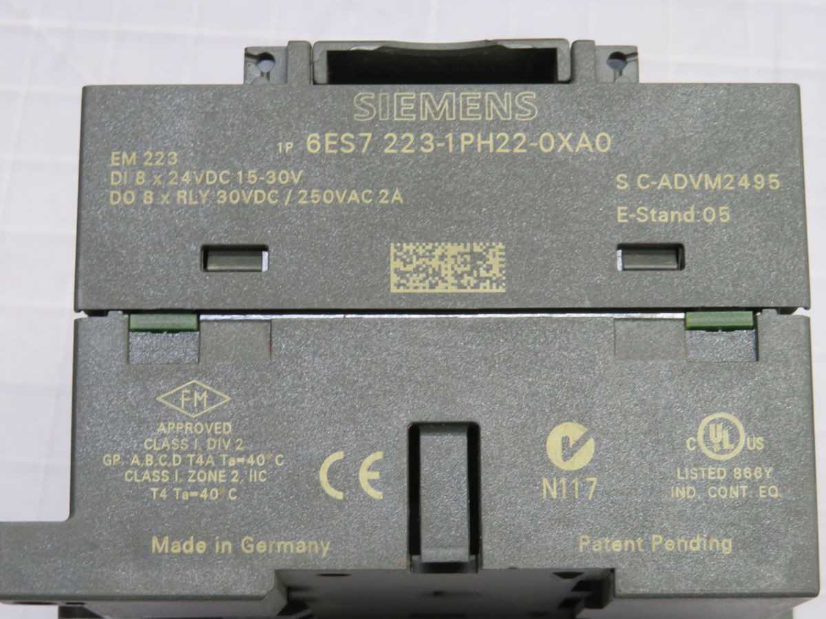 SIEMENS 6ES7 223-1PH22-0XA0 I/O MODULE T256028 - PLC MODULES