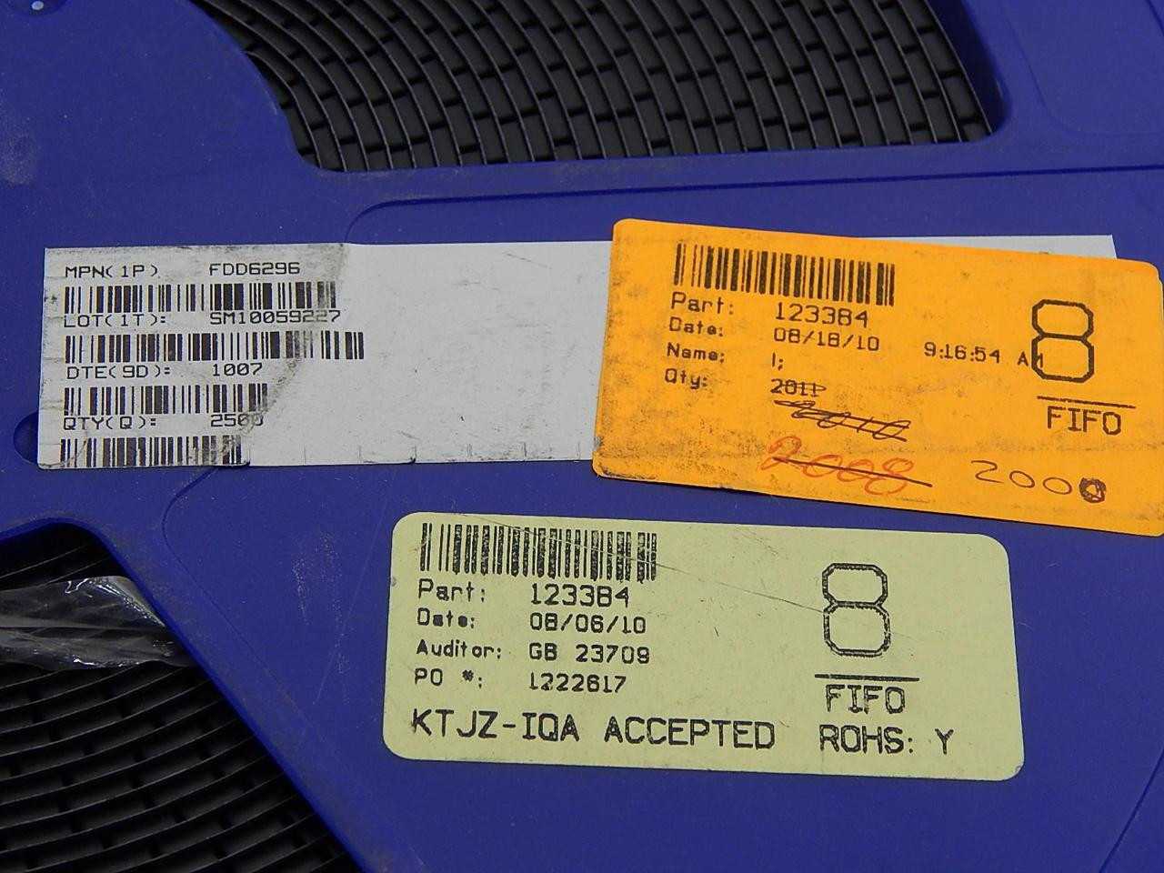 LOT OF 2000 FAIRCHILD SEMICONDUCTOR FDD6296 MOSFET 30V N-CH POWERTRENCH FAST SWITCHING T90414 - FASTENERS