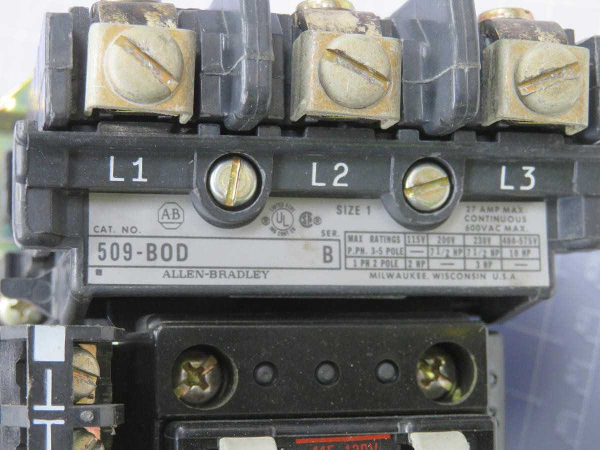 ALLEN BRADLEY 509-BOD 595-AB NON REVERSING STARTER T235308 - MOTOR STARTERS