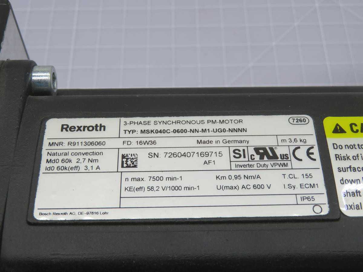 REXROTH R030504596 LINEAR ACTUATOR W/SYNCHRONOUS MOTOR T218492 - PNEUMATIC CYLINDERS & ACTUATORS