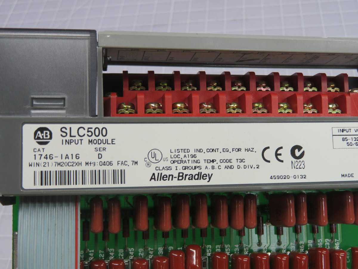 ALLEN BRADLEY 1746-IA16 INPUT MODULE T238395 - MISCELLANEOUS