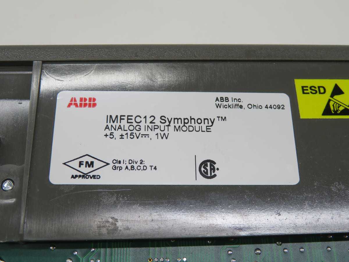 ABB IMFEC12R SYMPHONY ANALOG MODULE T228443 - PLC MODULES