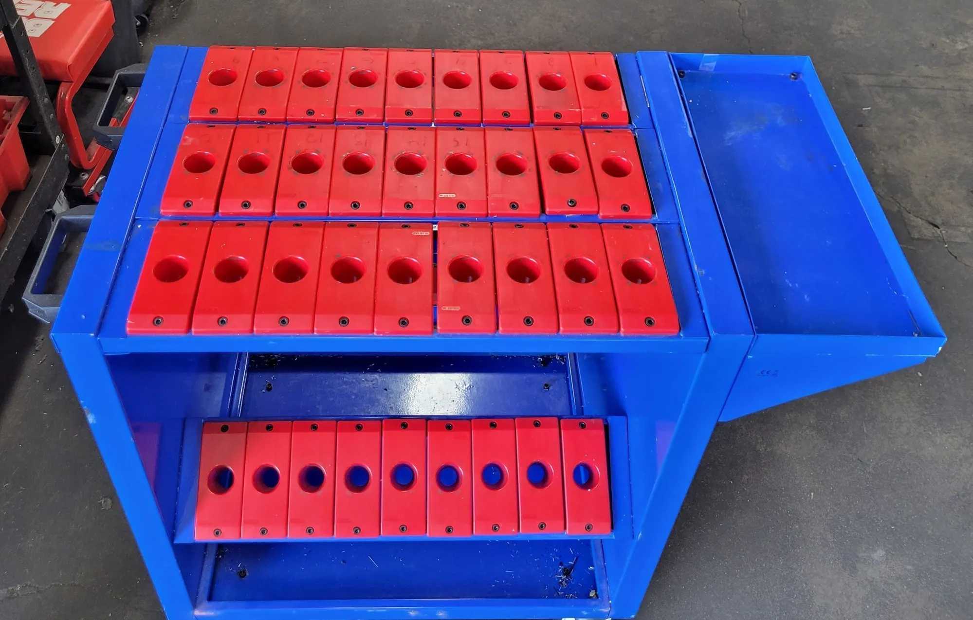 CNC Tool Trolley Cart - 30 Taper for Efficient Tool Organization - ROLLING CARTS