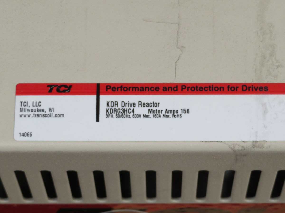 TCI KDRG3HC4 LEGACY KDR LINE REACTOR T253780 - LINE REACTORS