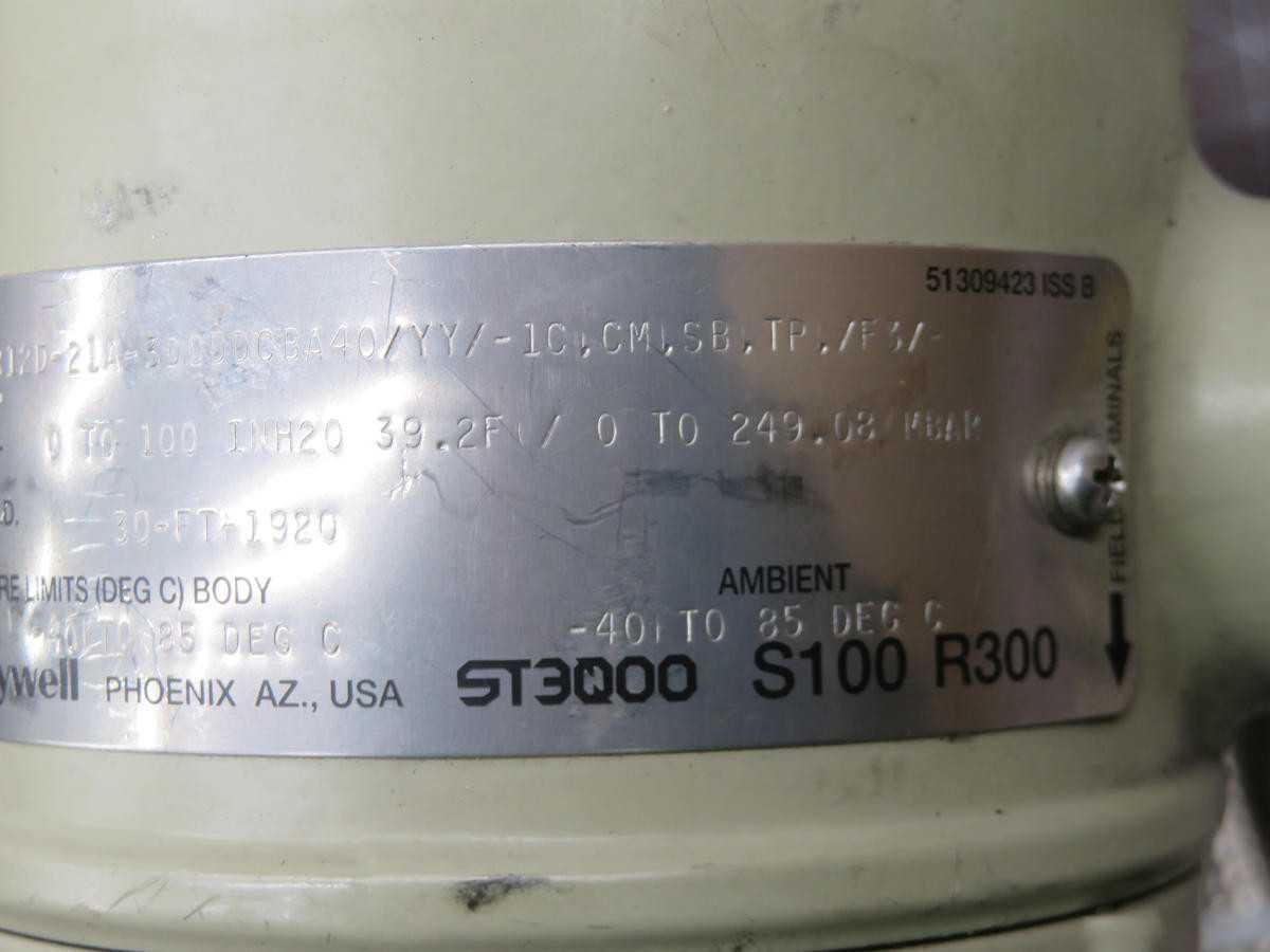HONEYWELL YSTR12D-21A-3D0DDCBA40 TRANSMITTER T216594 - PRESSURE TRANSMITTER
