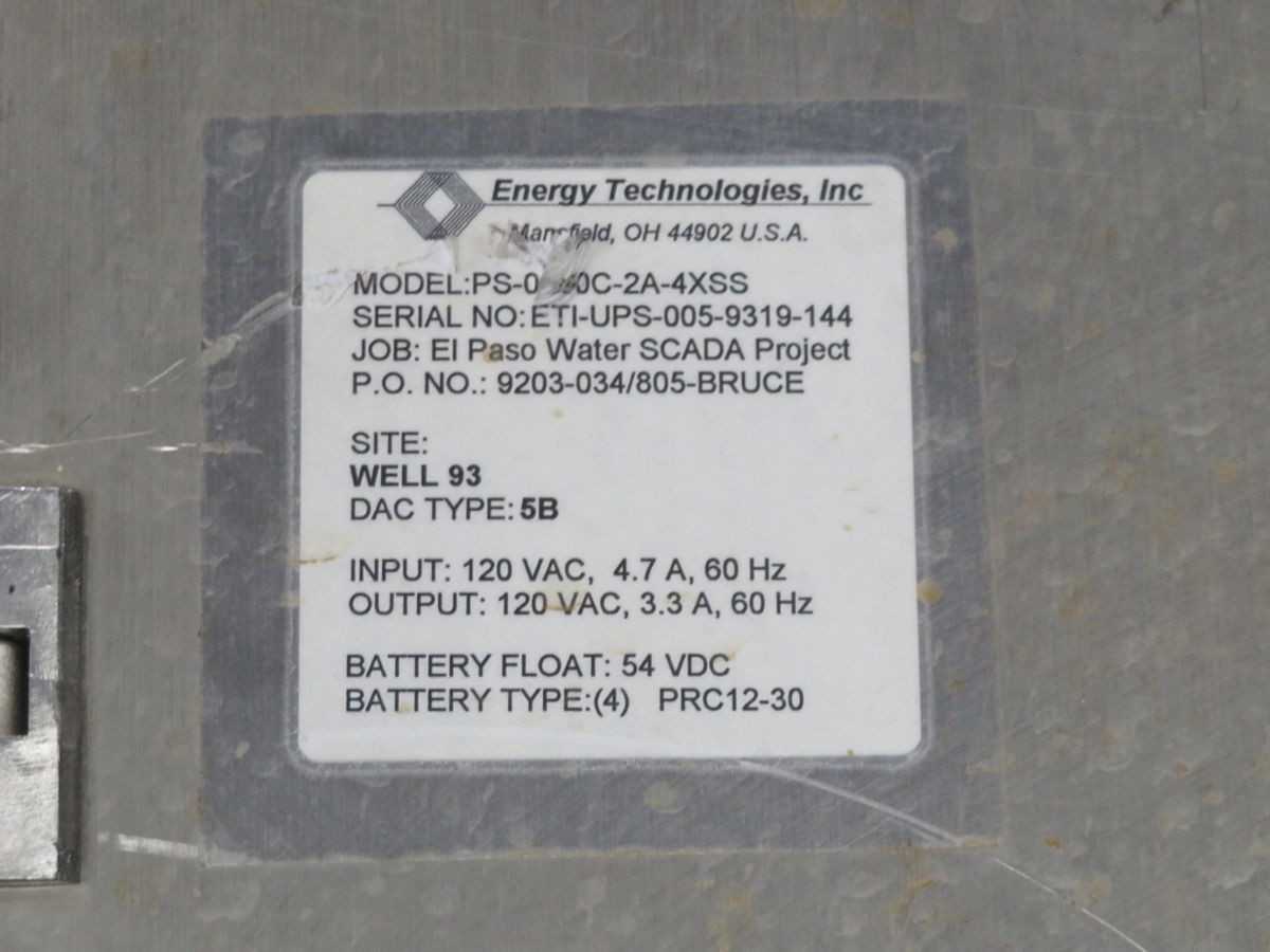 HOFFMAN AB441343 STAINLESS STEEL INDUSTRIAL CONTROL PANEL ENCLOSURE T254018 - ELECTRICAL ENCLOSURES