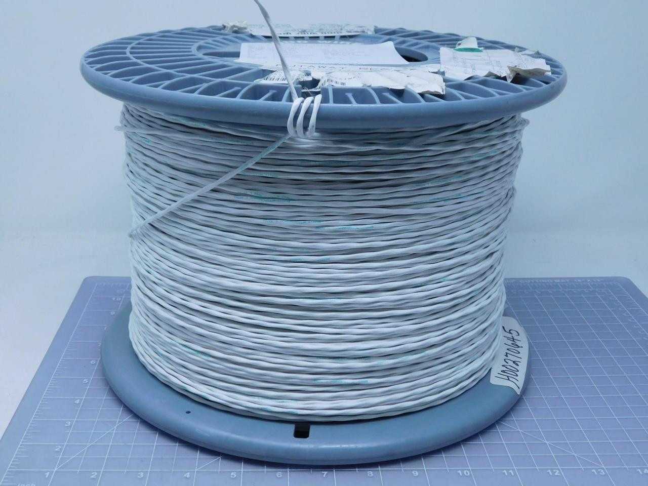 LOT OF 1000 FT BMS13-48/3-2-22 TIN COATED ANNEALED COPPER AWG: 22 T132094 - ELECTRICAL WIRE
