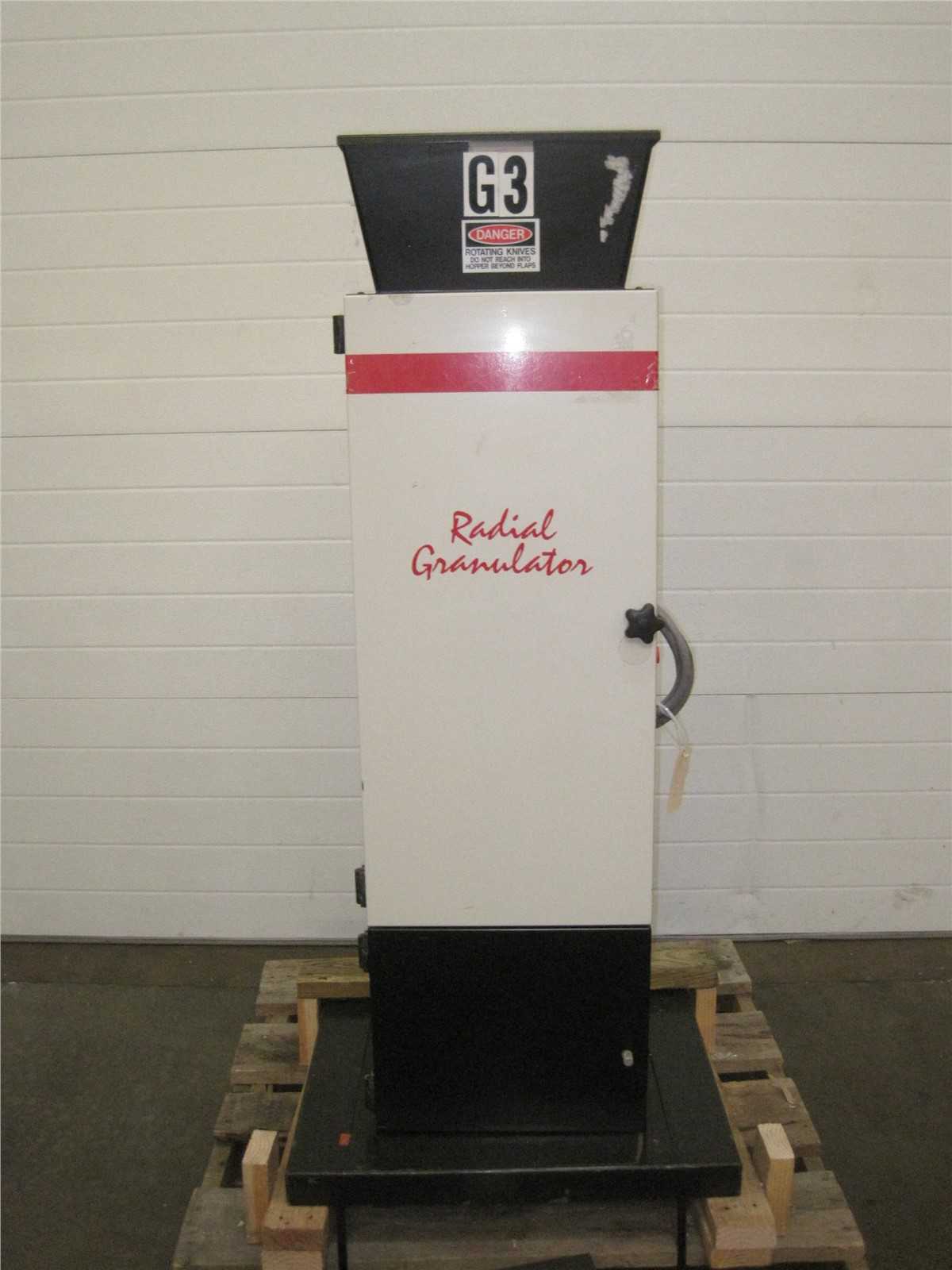 6" X 7.5" Maguire Radial Granulator, Model R9, 3 HP - Excellent Condition - GRANULATORS