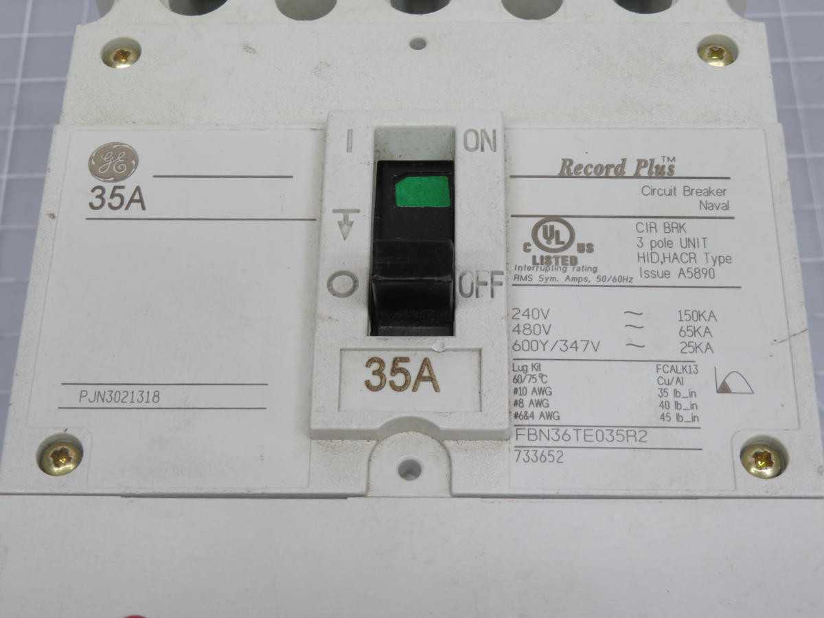 GE FBN36TE035R2 CIRCUIT BREAKER 3 POLE T199070 - INDUSTRIAL PARTS