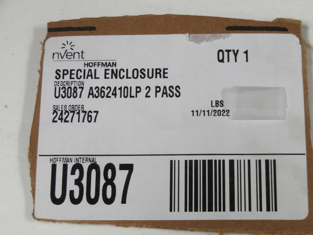 NVENT A362410LP/SPL ENCLOSURE T261168 - CONTROL CABINETS