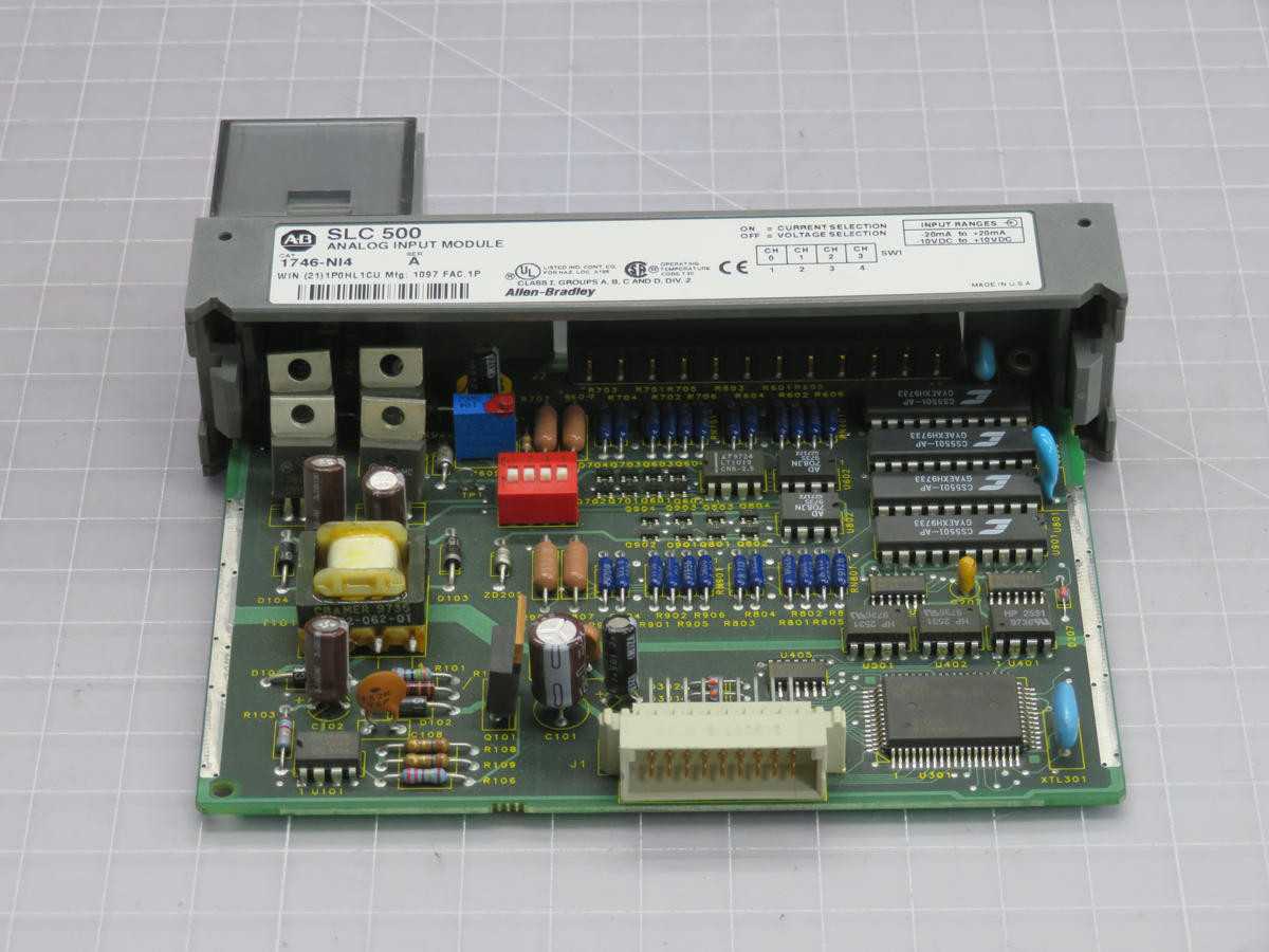 ALLEN-BRADLEY 1746-NI4 ANALOG INPUT MODULE T232907 - AUTOMATION & CONTROLS