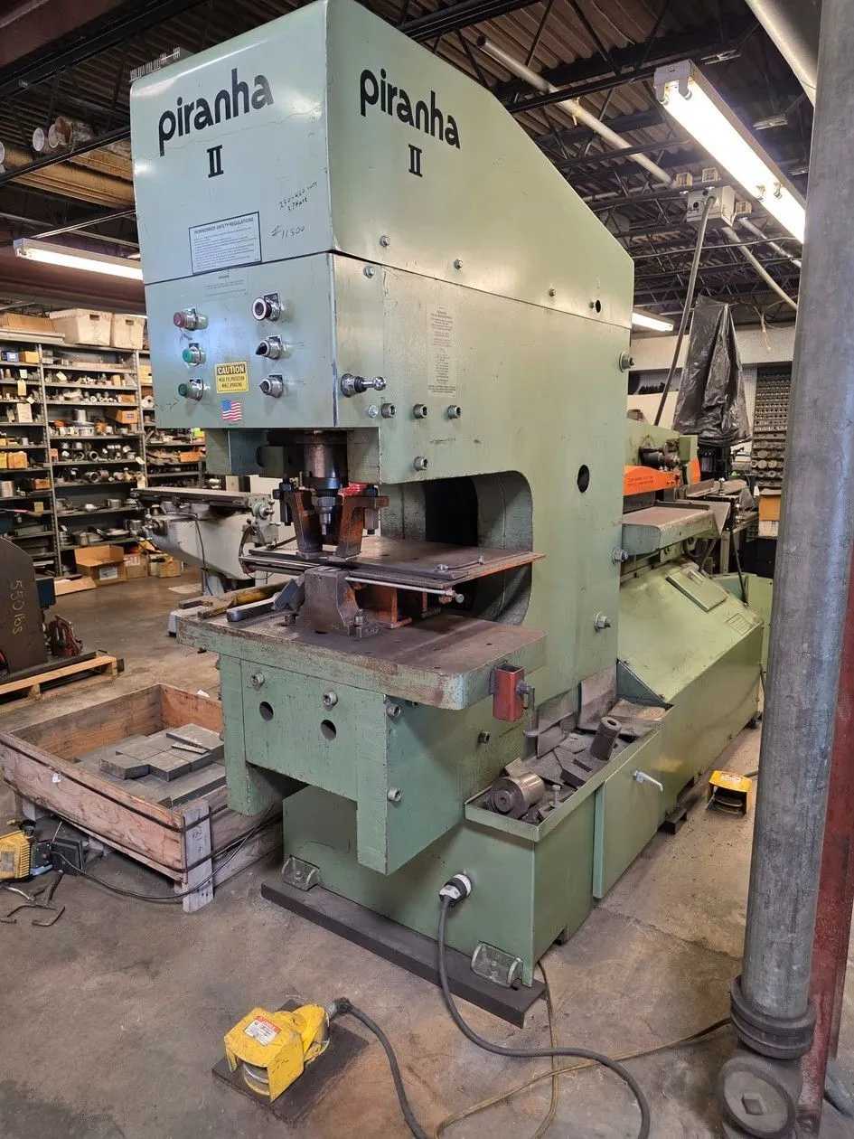 PIRANHA PII-140 HYDRAULIC IRONWORKER 6"X6"X5/8" - INCLUDES EXTENSIVE TOOLING! - IRONWORKERS