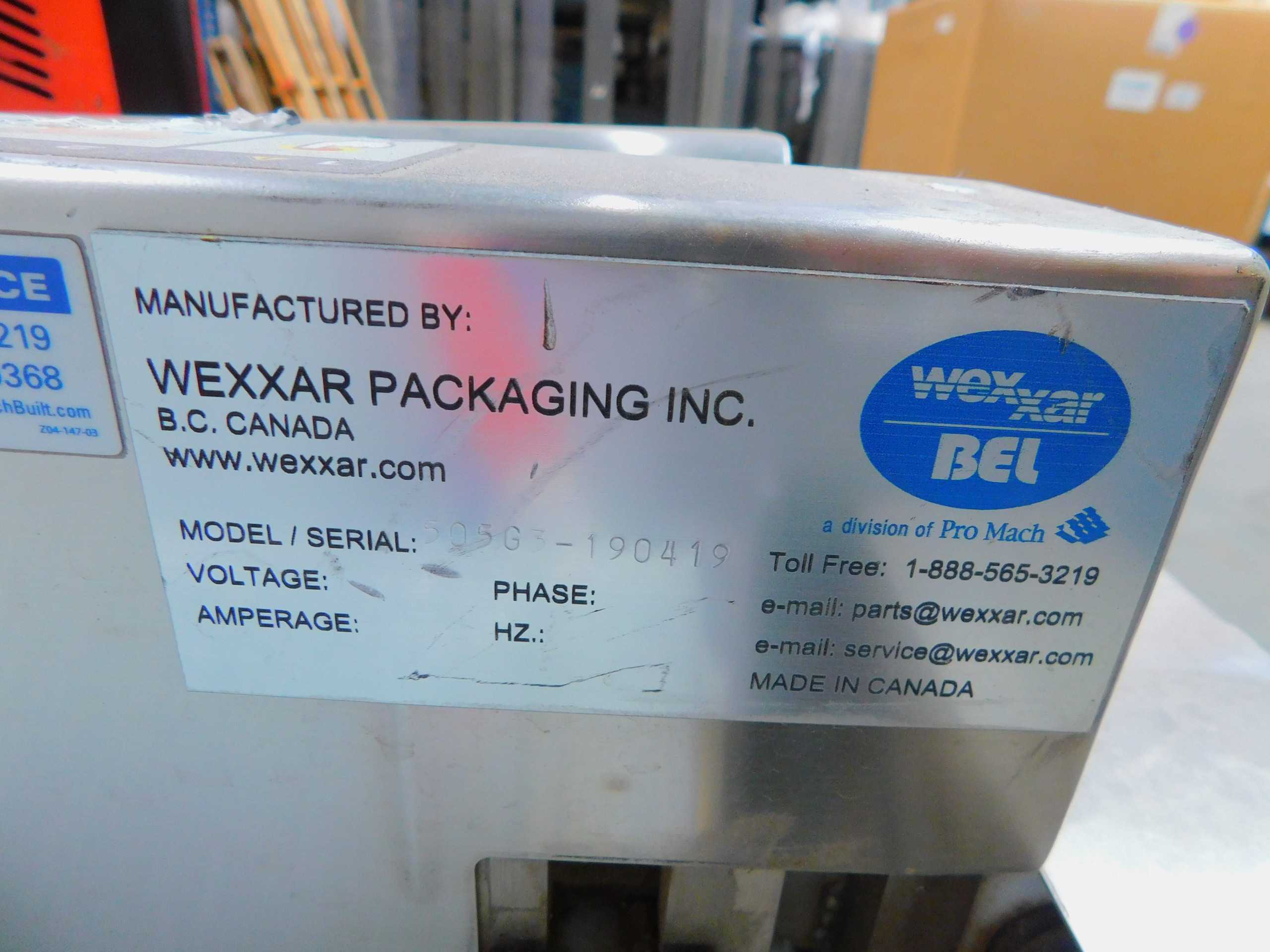 Wexxar Bell 505G3 Semi-Automatic Case Former, Pneumatic, 80-90 PSI - PACKAGING