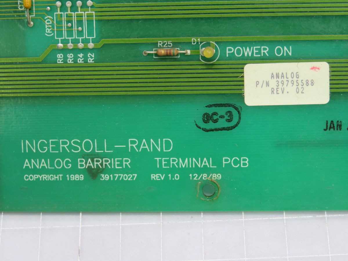 INGERSOLL RAND 39177027 ANALOG BARRIER TERMINAL PCB T248200 - PCB CIRCUIT BOARDS