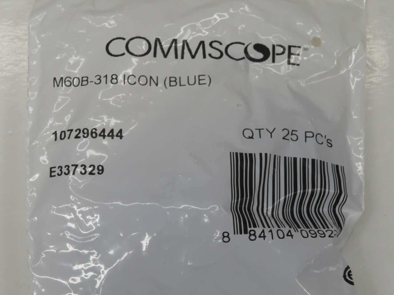 LOT OF 500 COMMSCOPE 107296444 SMALL FIBER/CABLE CONNECTOR HARDWARE COMPONENT - FIBER OPTIC CABLE