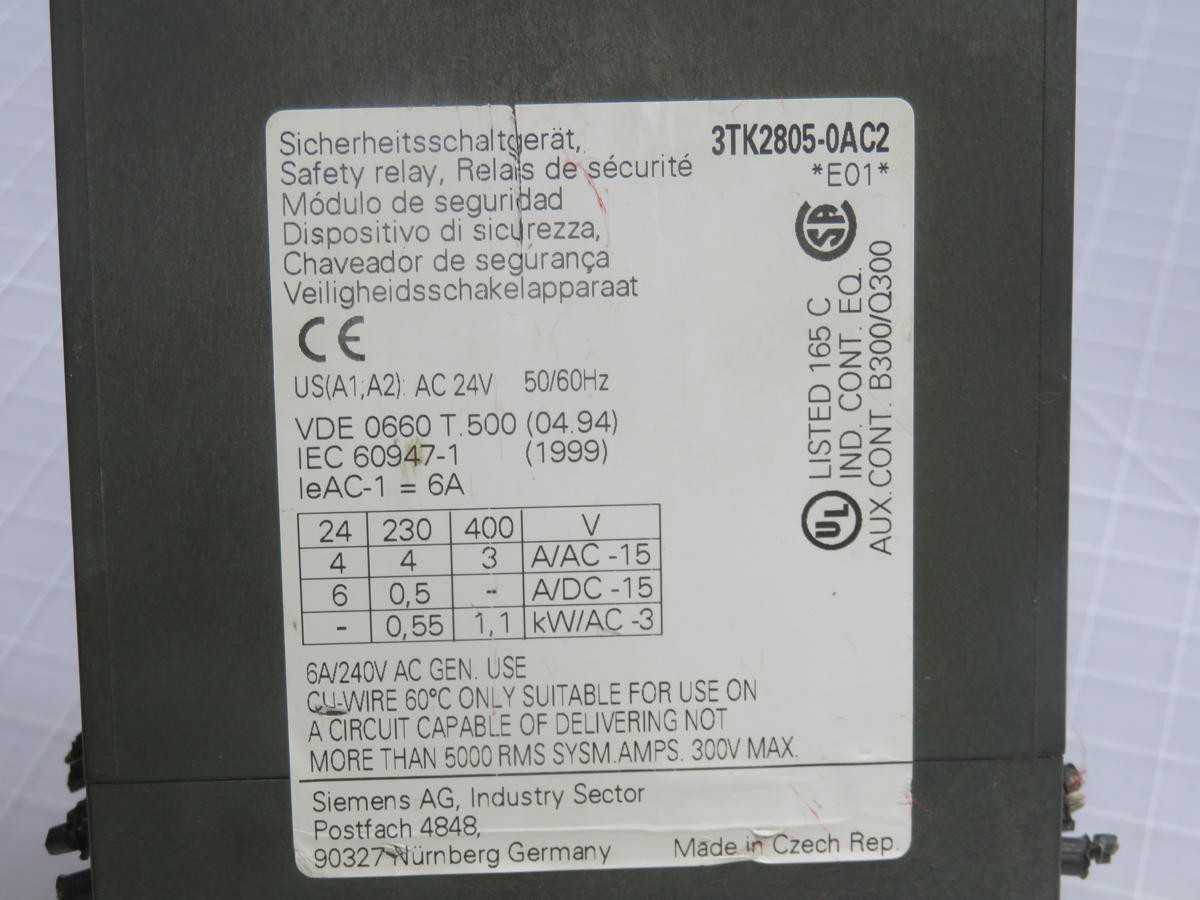 Siemens 3TK2805-0AC2 Contactor T221838 - Reliable Performance for Your Applications - CONTACTORS