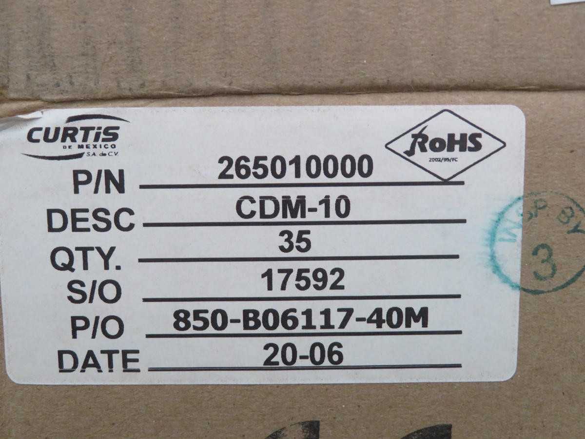 Lot Of 35 Curtis 265010000 CDM-10 Terminal Block T194512 - TERMINAL BLOCKS