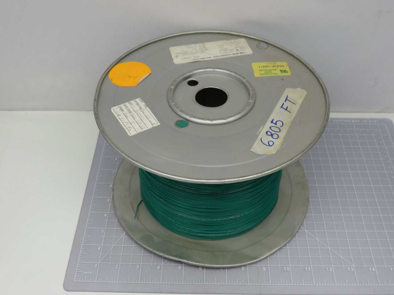 TT ELECTRONICS C500-056-006 26-7-TC-1007-/1569-5 UL/CSA ROHS GREEN WIRE CABLE SIZE 26 6700 FT T17222 - ELECTRICAL WIRE