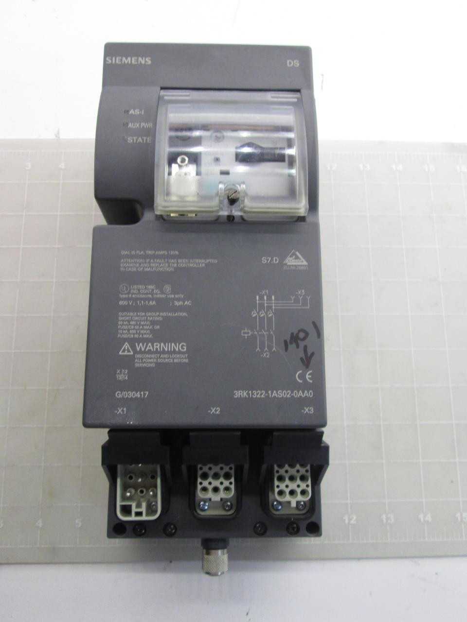 SIEMENS 3RK1322-1AS02-0AA0 STARTER T53253 - MOTOR STARTERS
