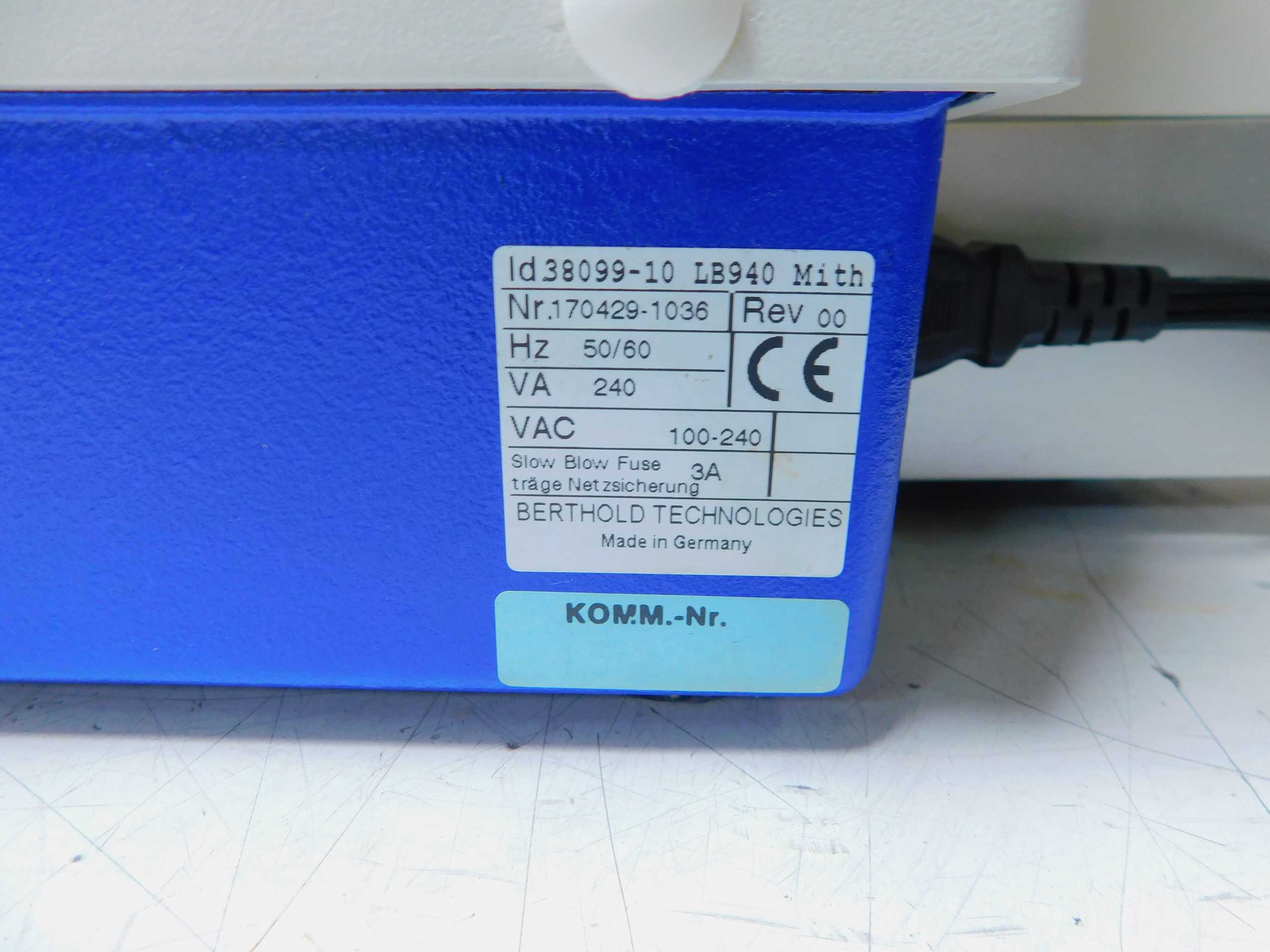 Berthold LB940 Multi-Technology Plate Reader, 120/240VAC, 1 Phase, 4 Injectors - LAB & SCIENTIFIC