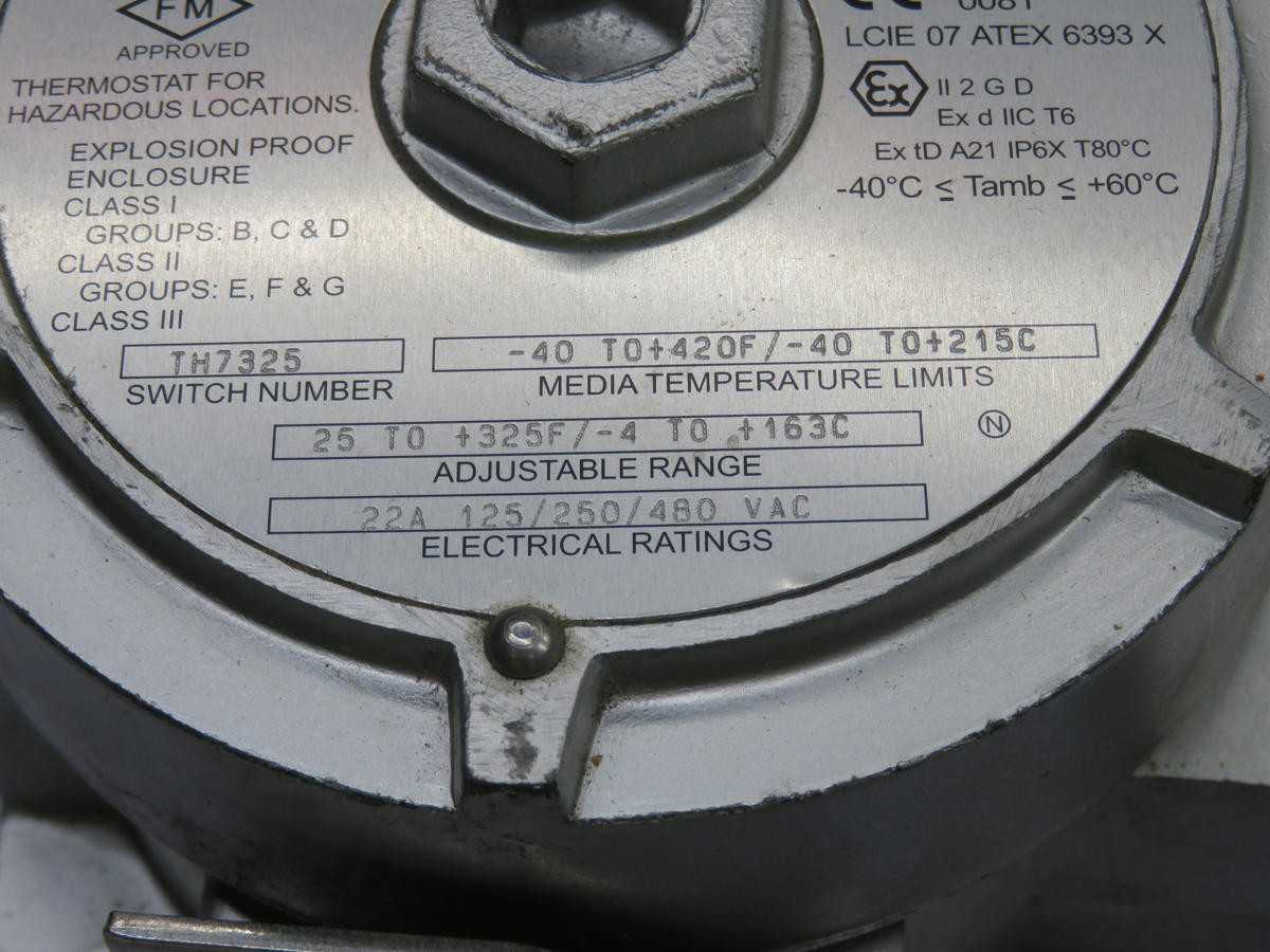 NELSON TH7325 TEMPERATURE SWITCH T235185 - TEMPERATURE CONTROL COMPONENTS