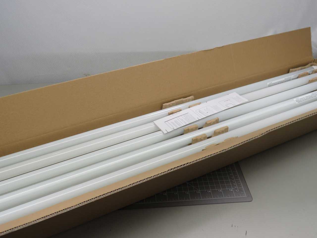 LOT OF 480 GE T8 13 WATT LED STRAIGHT TUBE 48 INCH MEDIUM BI-PIN (G13) 3000K FROSTED DIMMABLE - LIGHTING