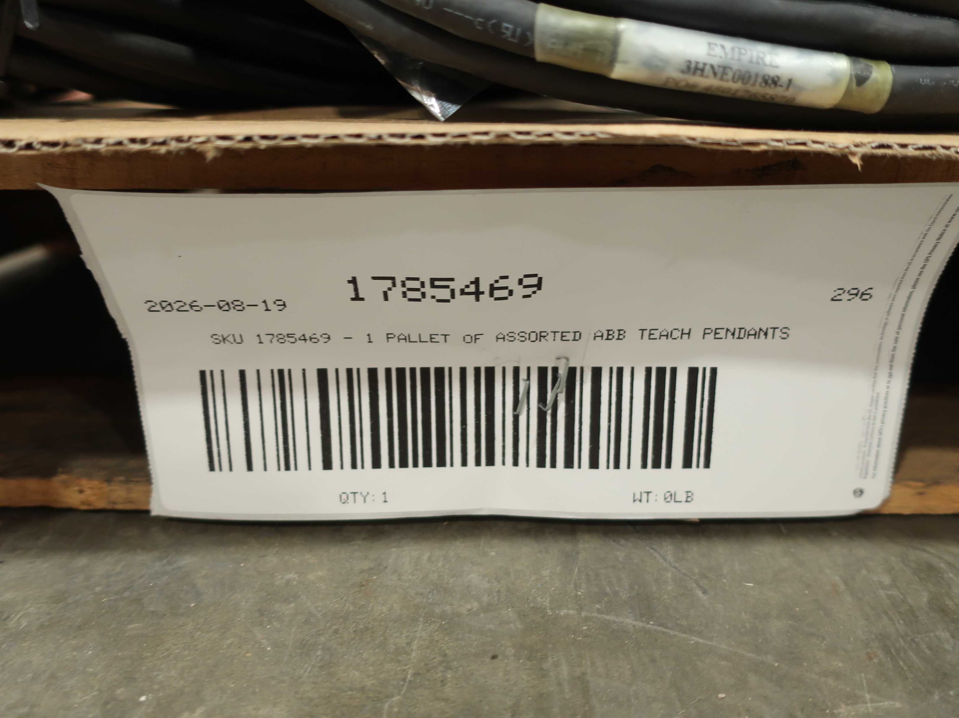 SKU 1785469 - 1 PALLET OF ASSORTED ABB TEACH PENDANTS - TEACH PENDANTS