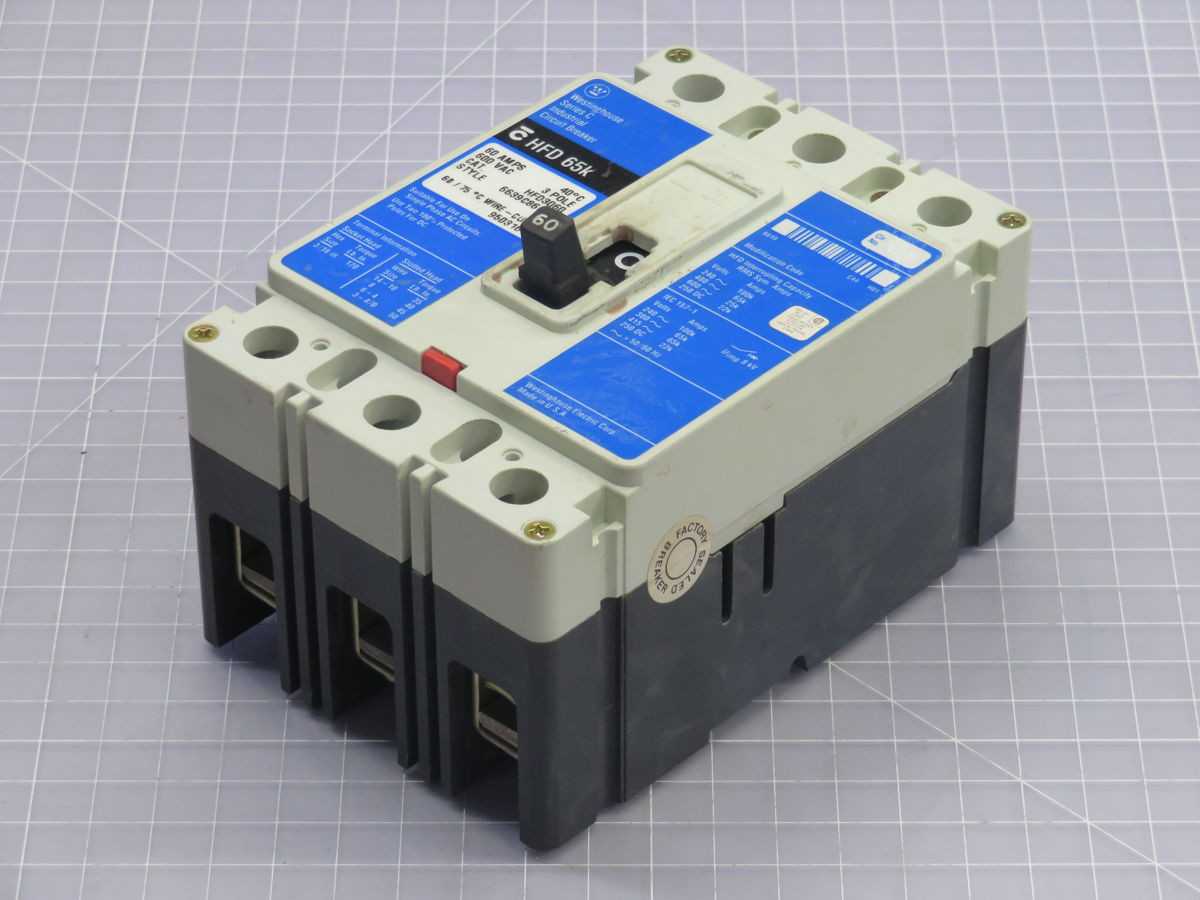 WESTINGHOUSE HFD3060 MOLDED CASE CIRCUIT BREAKER T248894 - CIRCUIT BREAKERS