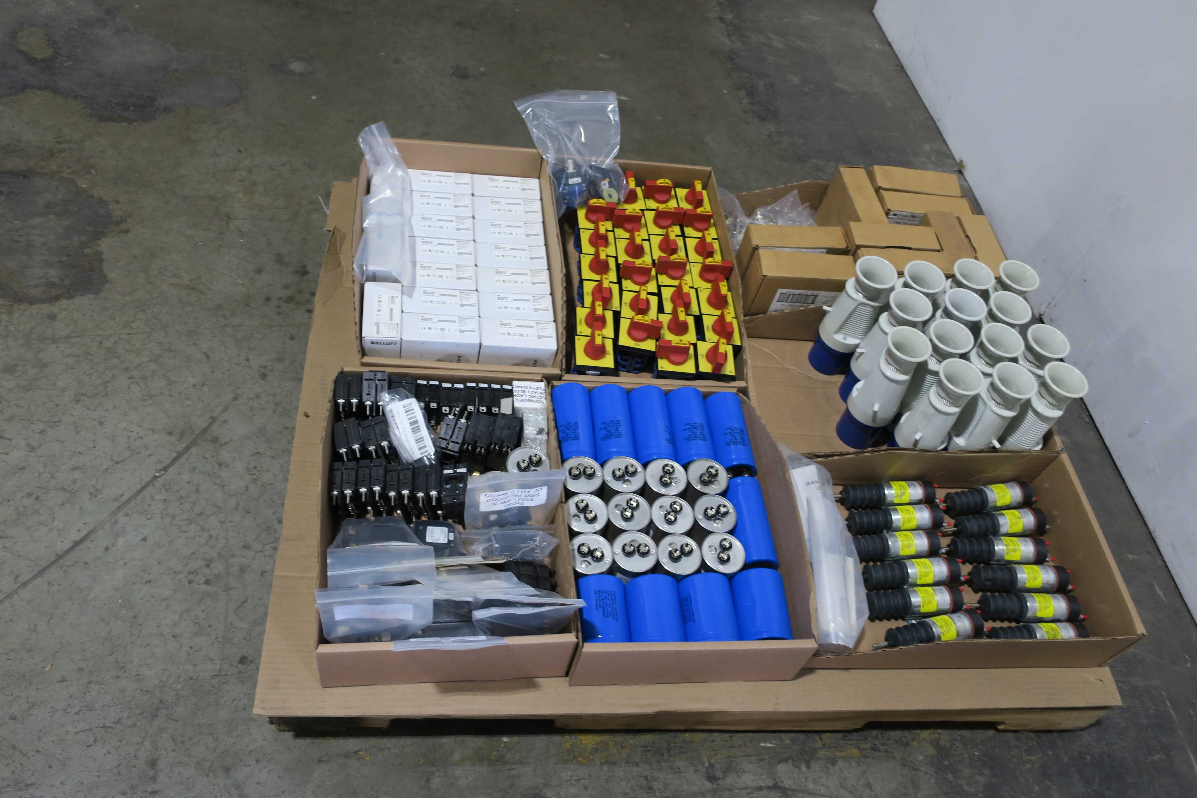 SKU 1784032 - 2 PALLETS OF ASSORTED ELECTRICAL COMPONENTS - ELECTRICAL COMPONENTS