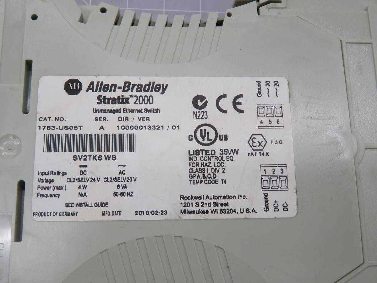 ALLEN - BRADLEY 1783-US05T SV2TK6WS ETHERNET SWITCH T219911 - INDUSTRIAL PARTS