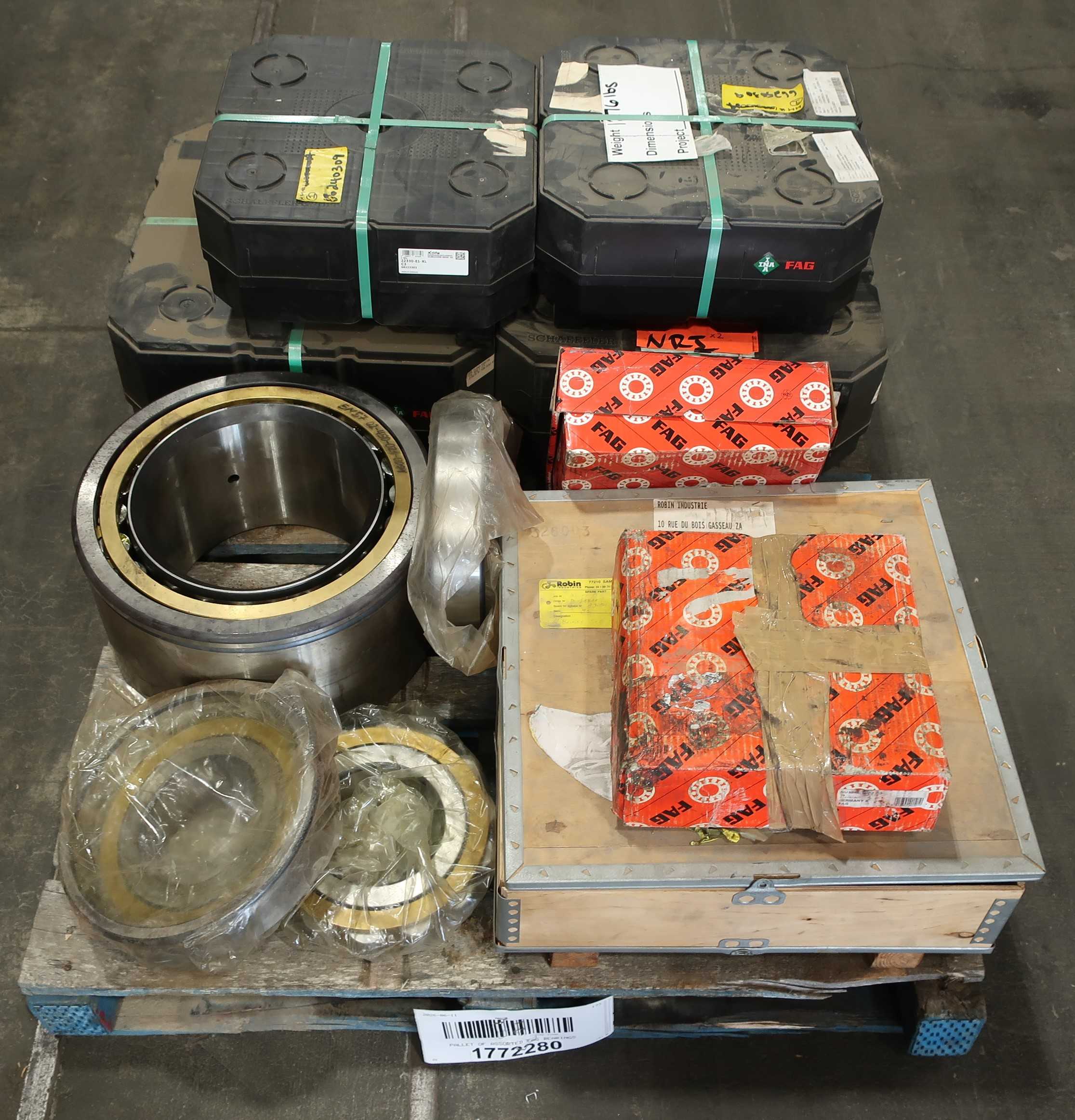 SKU 1772280 - PALLET OF ASSORTED FAG BEARINGS - BEARINGS
