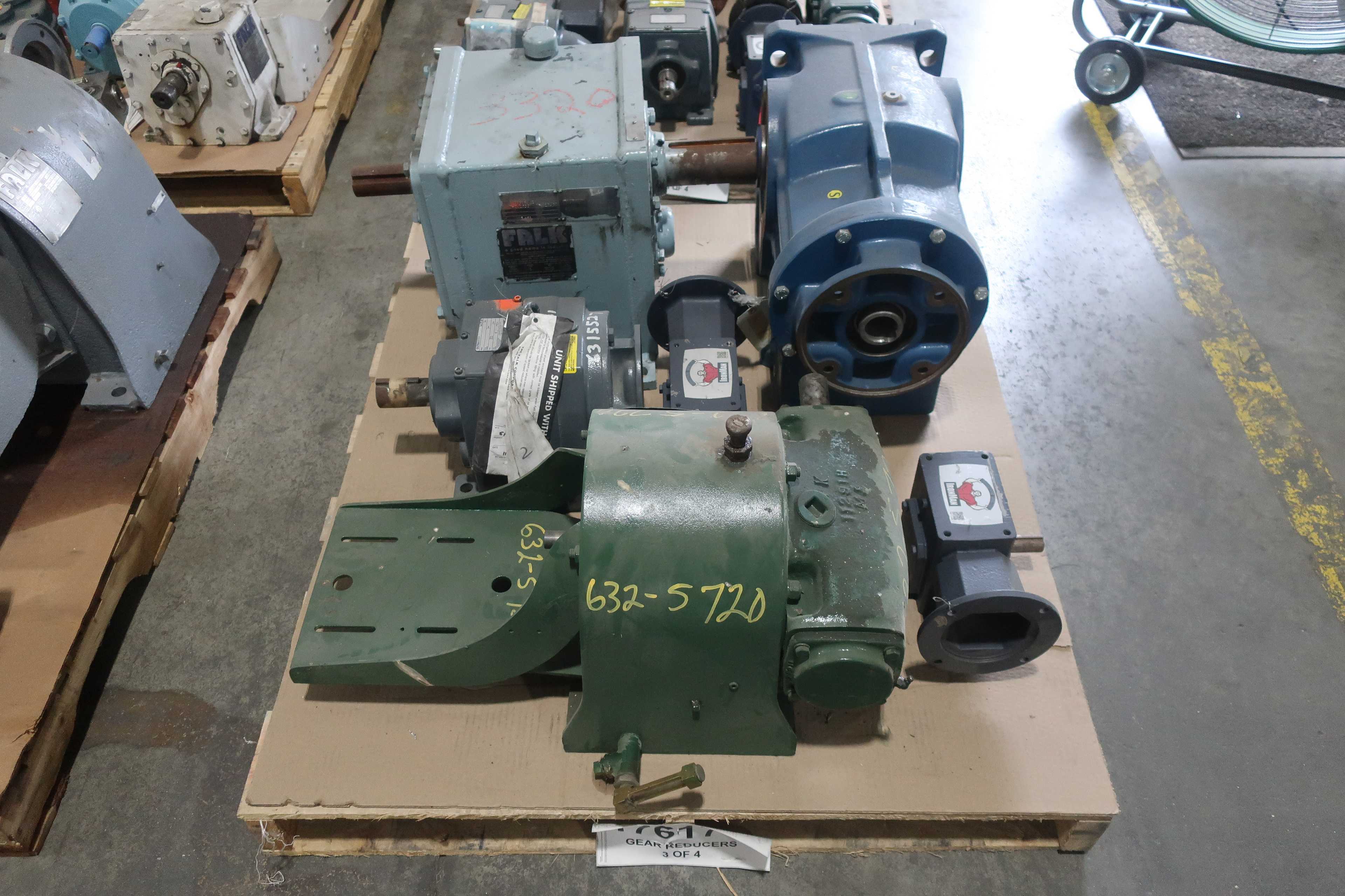 SKU 1761709 - 4 PALLETS OF ASSORTED GEAR REDUCERS - GEAR REDUCERS
