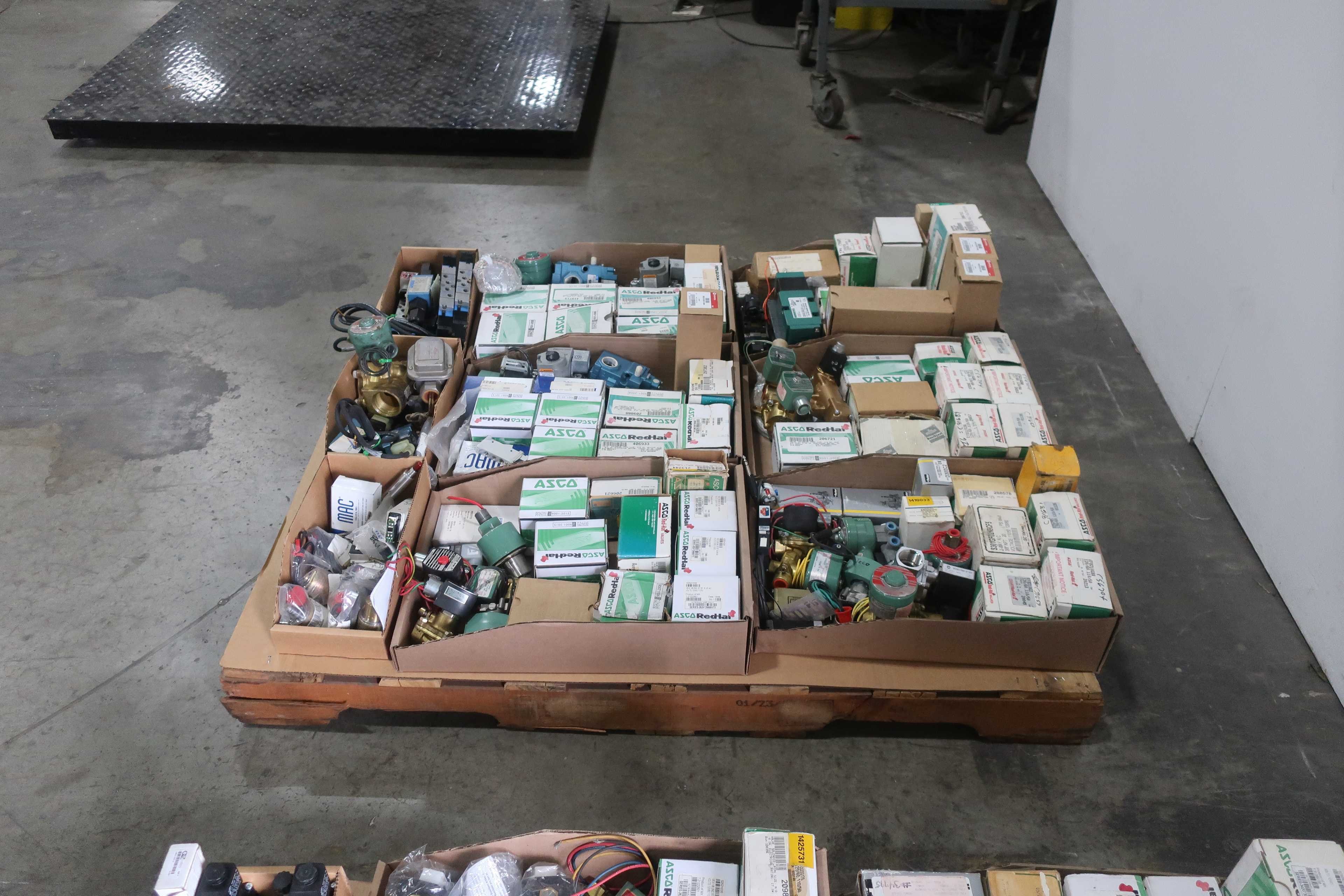 SKU 1769827 - PALLET OF ASSORTED SOLENOID VALVES - SOLENOID VALVE