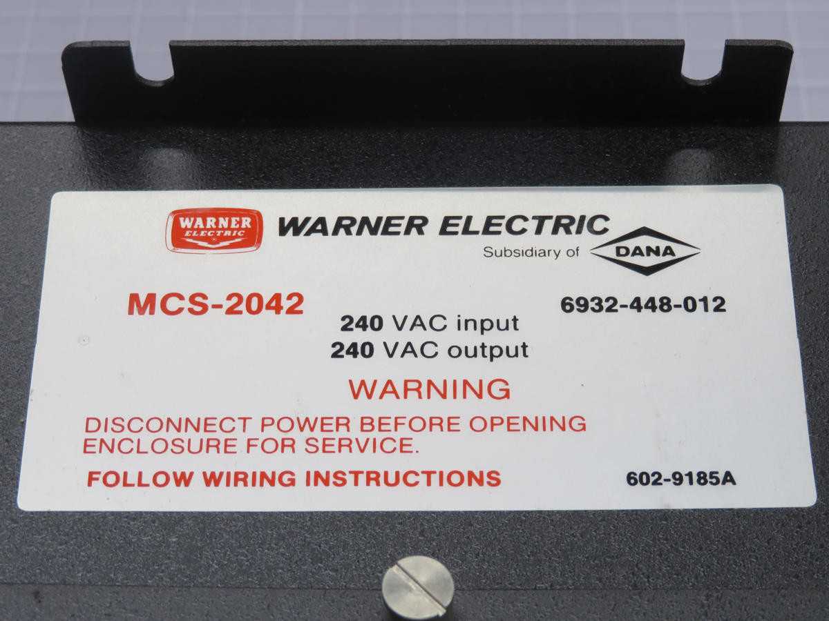 WARNER ELECTRIC MCS-2042 TEMPERATURE/PROCESS CONTROL T229201 - TEMPERATURE CONTROLLERS