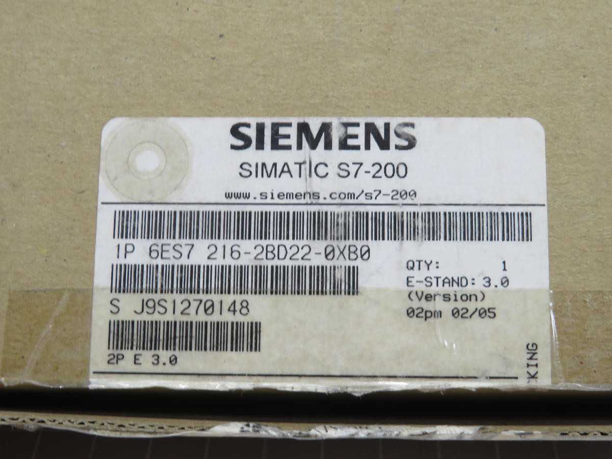 Siemens 6ES7 216-2BD22-0XB0 Programmable Controller T207100 - PLC MODULES