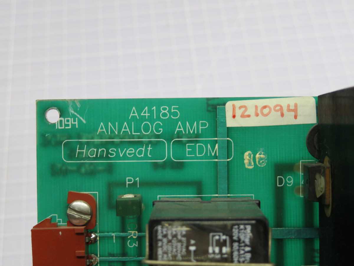 HANSVEDT A4185 ANALOG AMP CIRCUIT BOARD T248808 - PCB CIRCUIT BOARDS