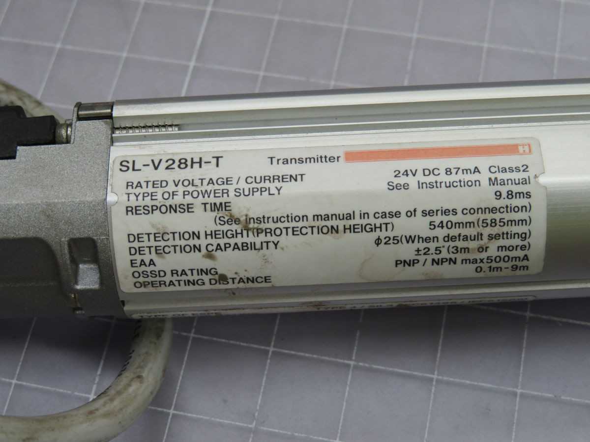 KEYENCE SL-V28H-T SAFETY LIGHT CURTAIN TRANSMITTER T248286 - SENSORS