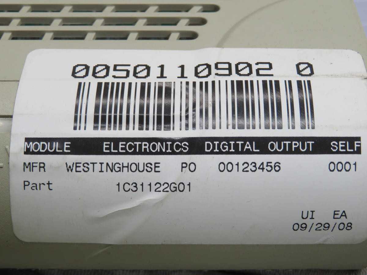 OVATION 1C31122G01 OUTPUT MODULE T237510 - PLC MODULES