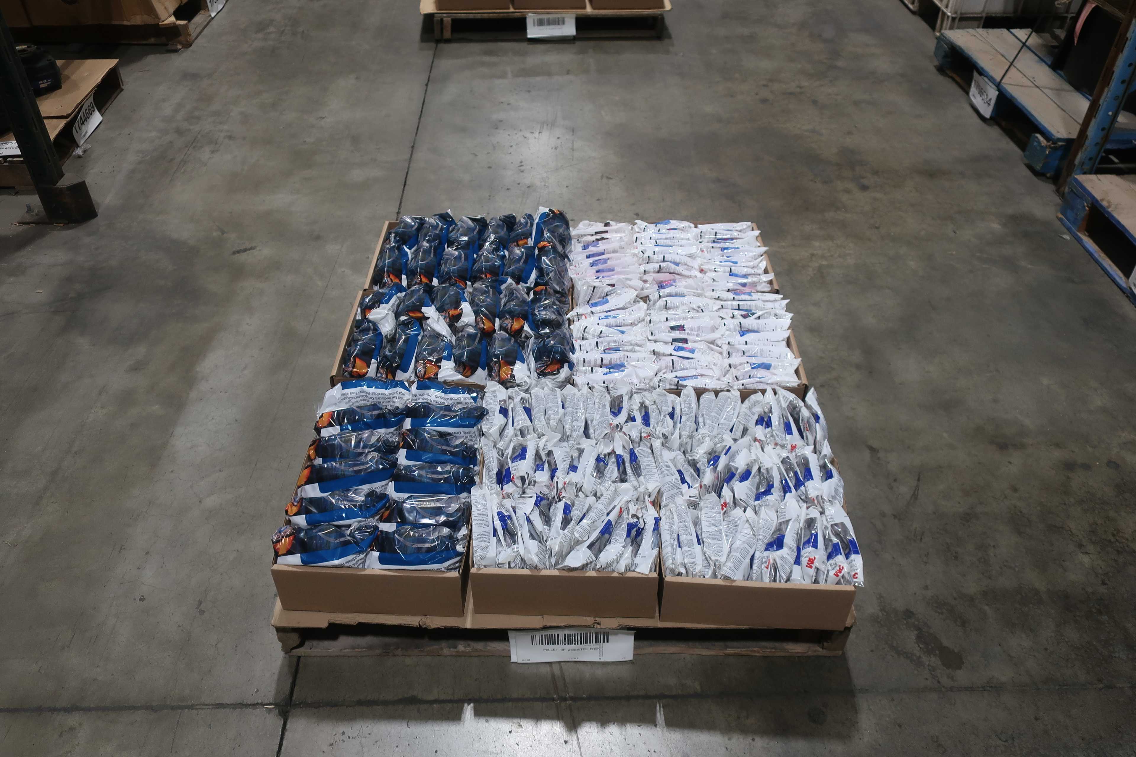 SKU 1761828 - PALLET OF ASSORTED MASK - PPE