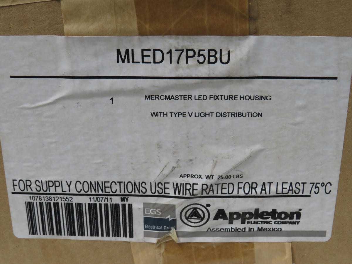 MERCMASTER MLED17P5BU 1-LIGHT CEILING MOUNT LED ENCLOSED AND GASKETED LIGHTING FIXTURE T194533 - LIGHT FIXTURES