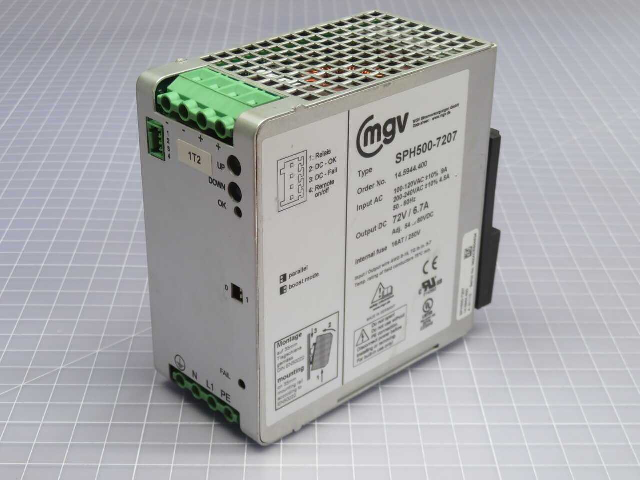 Mgv Sph500-7207 Power Supply For Linmot Linear Motor Systems - POWER SUPPLIES