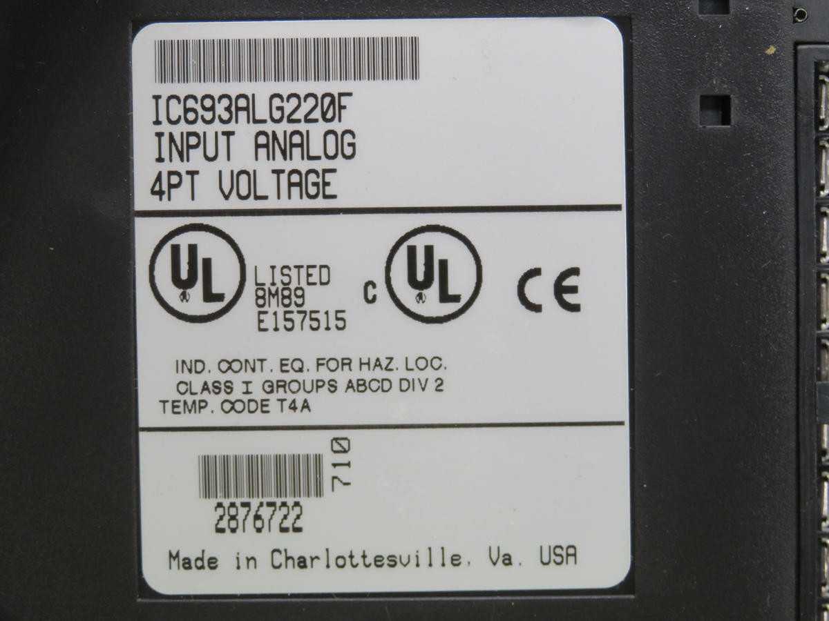 GE IC693ALG220 F INPUT MODULE T234268 - AUTOMATION & CONTROLS