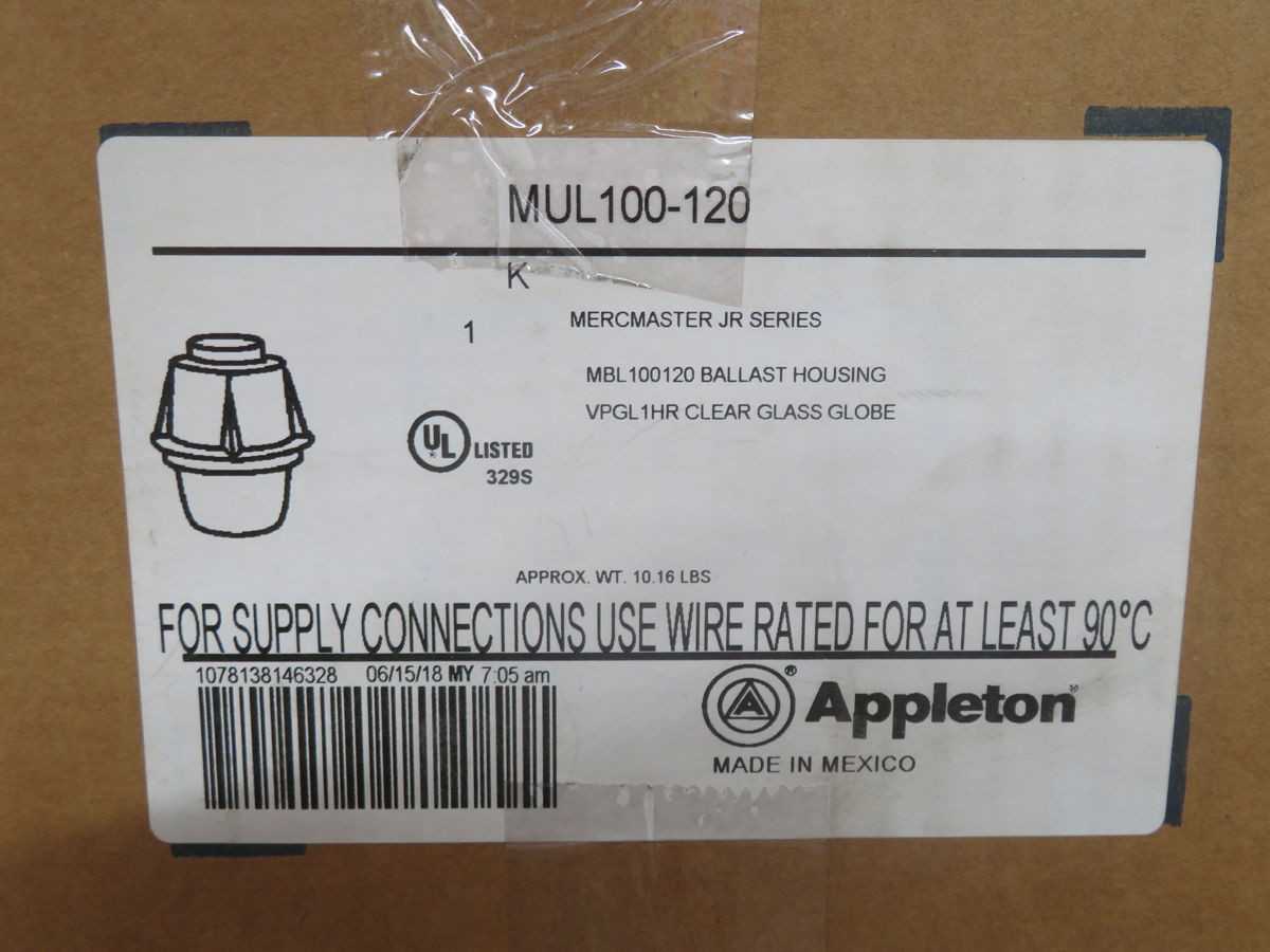 APPLETON MBL100-120 ELECTRIC LIGHTING FIXTURE T251906 - LIGHTING