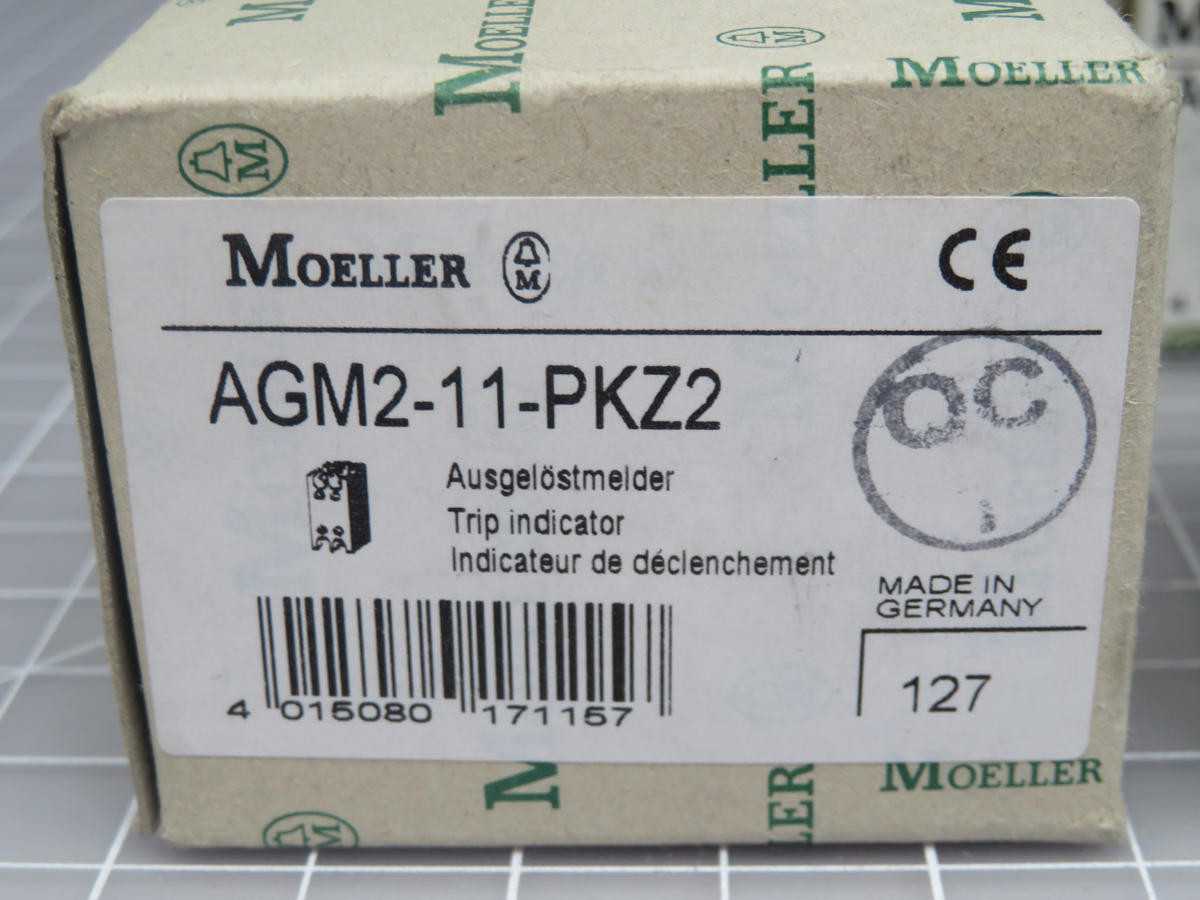 Lot Of 8 Moeller AGM2-11-PKZ2 Trip Indicating Auxiliary Contacts - DC CONTACTOR